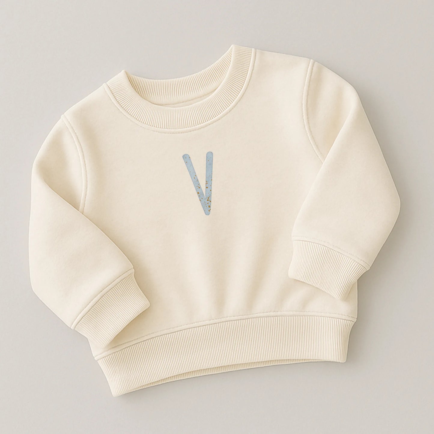 Kotenkram Bügelbild Buchstabe V - 1 | Höhe 5 cm | DTF Transfer B0825K0551