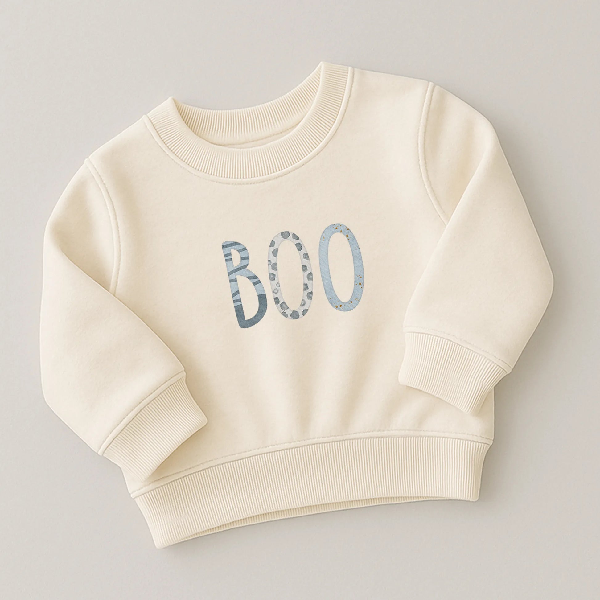 Bügelbild-Set „BOO“ | Halloween | Buchstaben im Aquarellstil B4125K0554