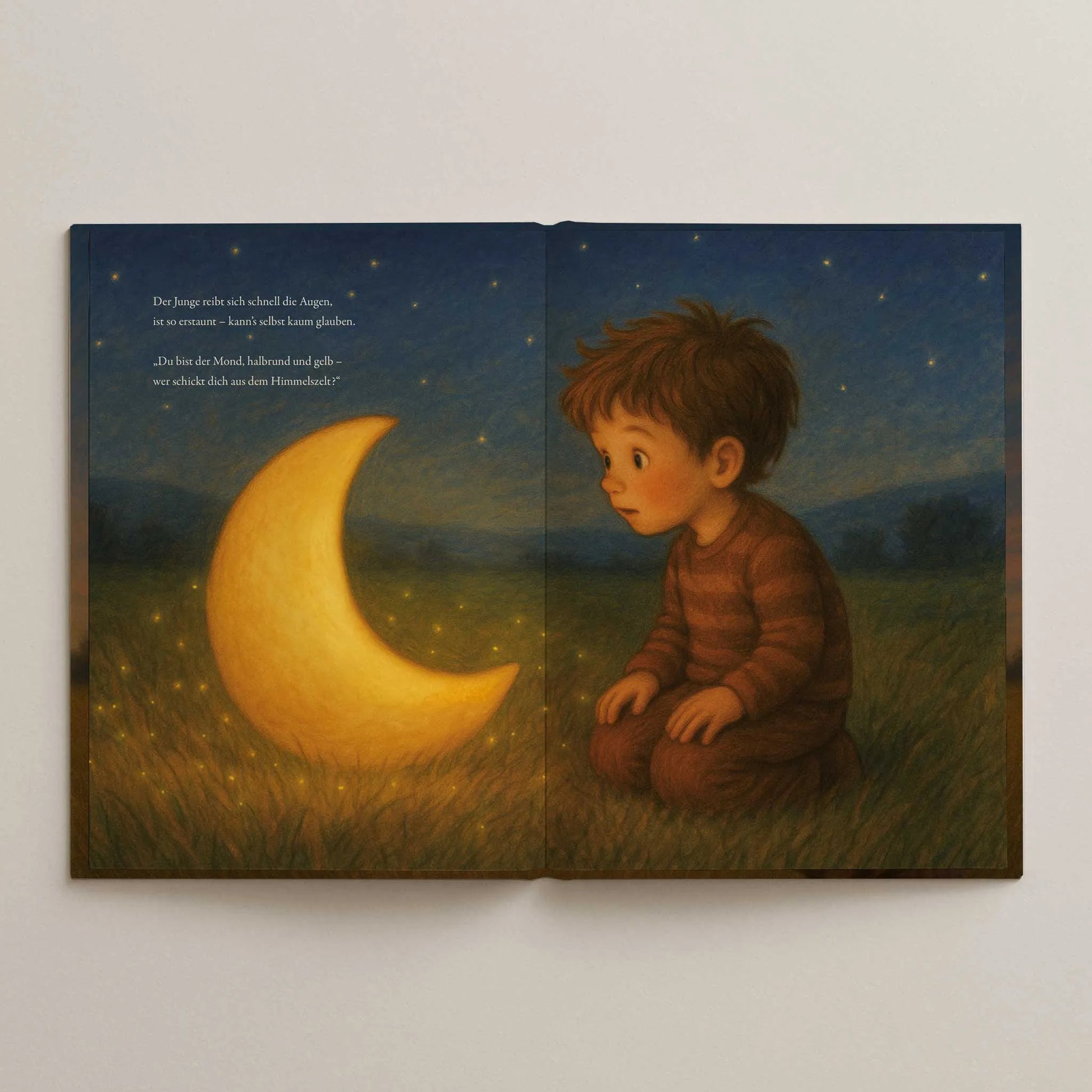Kotenkram Kinderbuch Mond ab 3 Jahren zum Vorlesen mit Reimen und großen Illustrationen. Din A4 Hochformat. Fadenheftung. Hardcover - K2025K0551