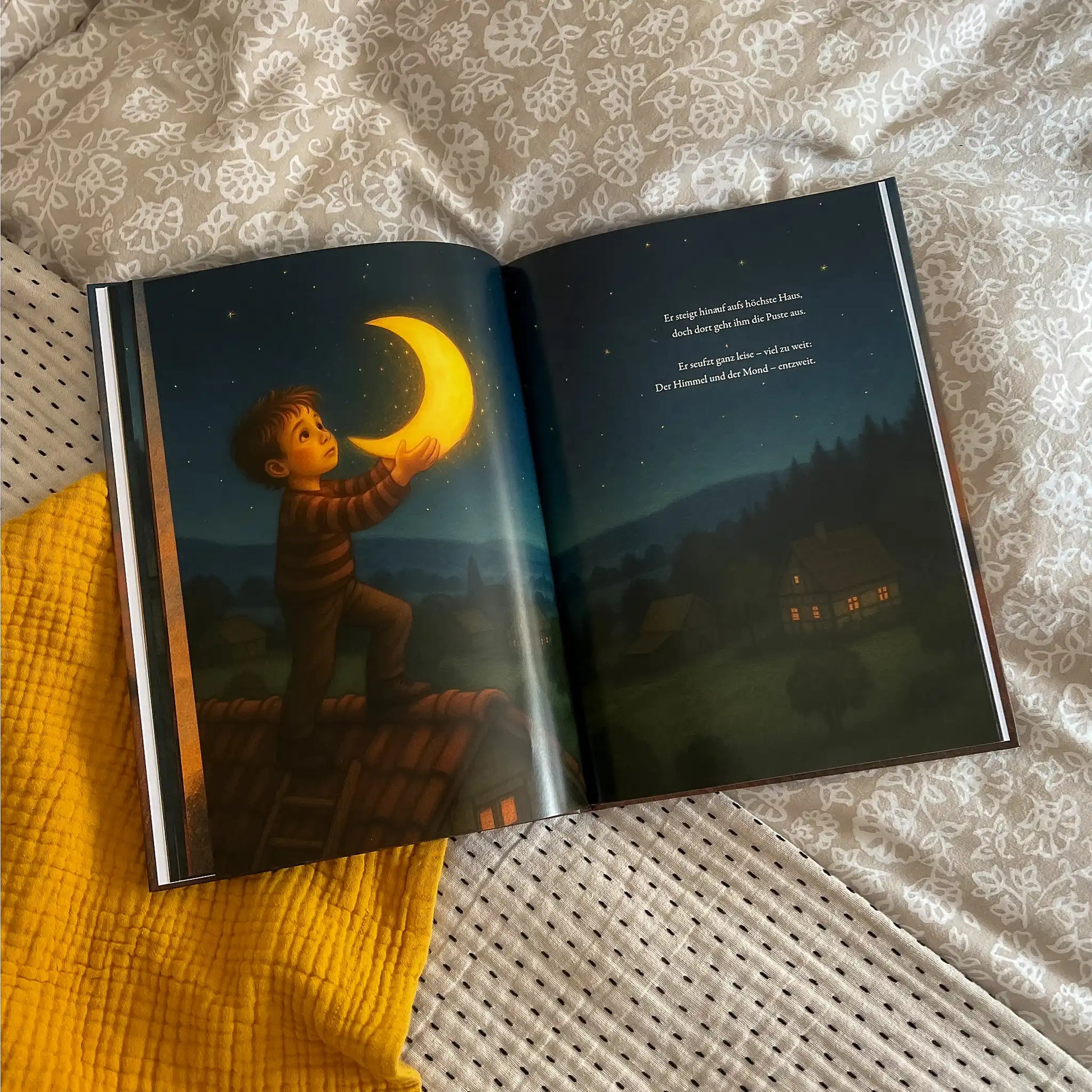 Kotenkram Kinderbuch Mond ab 3 Jahren zum Vorlesen mit Reimen und großen Illustrationen. Din A4 Hochformat. Fadenheftung. Hardcover - K2025K0551