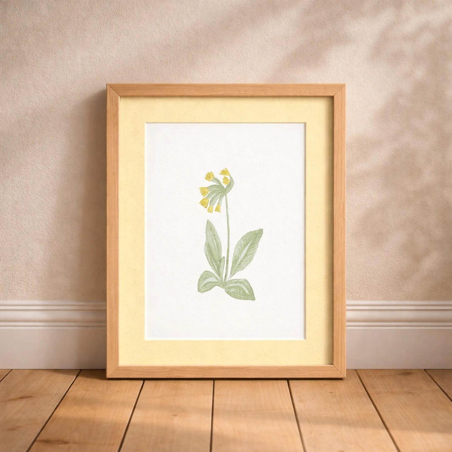 Kinderposter Schlüsselblume | Frühling | DIN A4 Kinderzimmer Deko Wandgestaltung Blumen P5224K0465