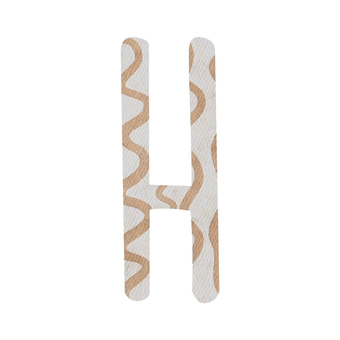 Kotenkram Bügelbild Buchstabe H - 1 | Höhe 5 cm | DTF Transfer B0825K0508