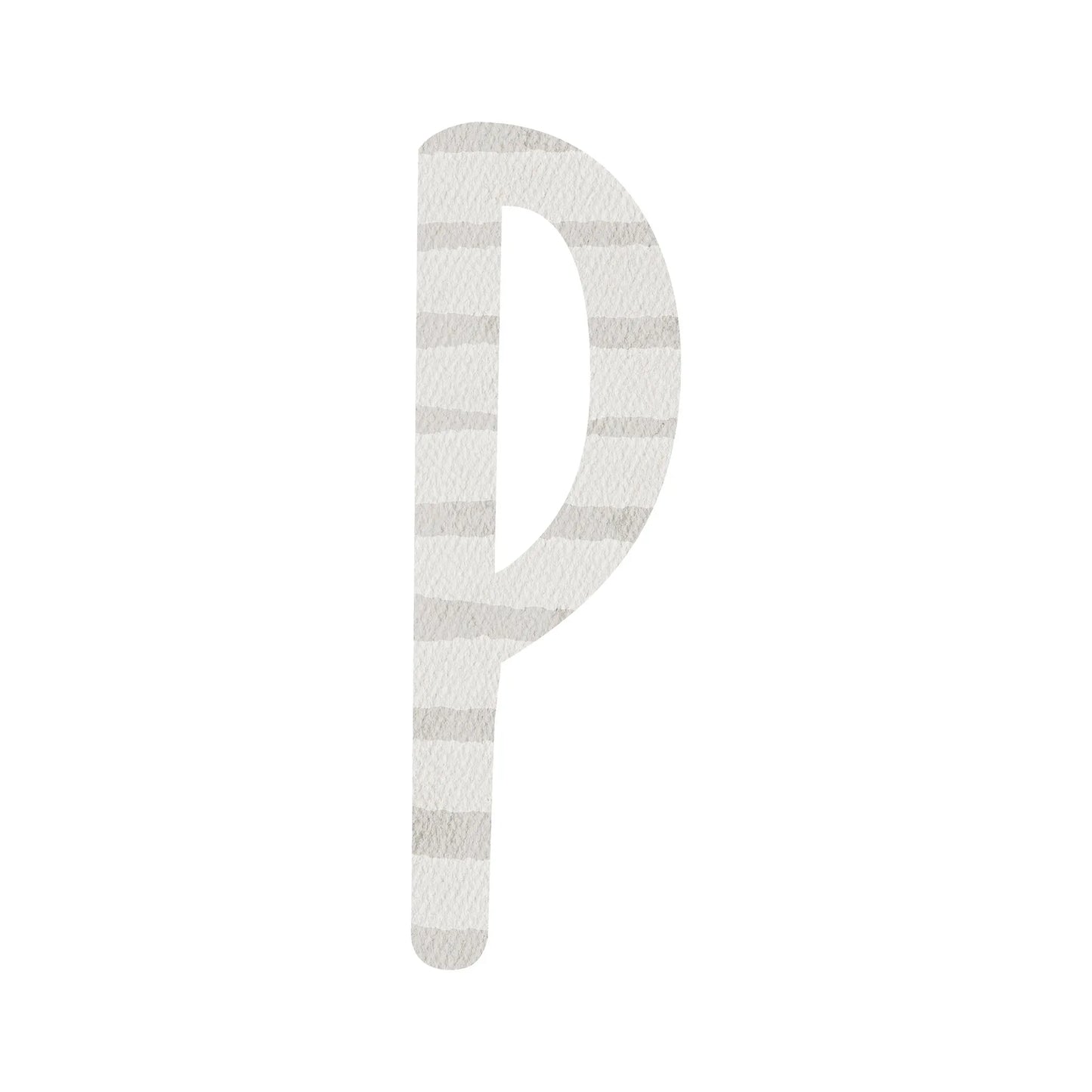 Kotenkram Bügelbild Buchstabe P - 1 | Höhe 5 cm | DTF Transfer B0825K0532