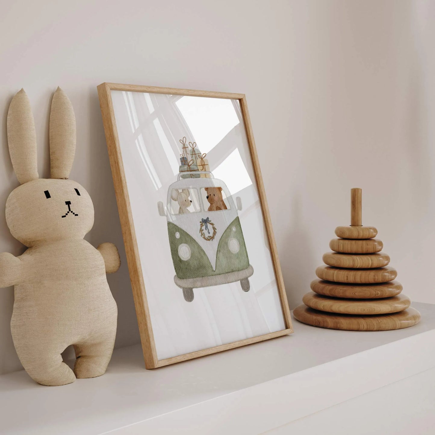 Kotenkram Poster 'Weihnachtsbesuch' | Kinderzimmer Deko | DIN A4 DIN A4 (210 x 297 mm) P4324K038715