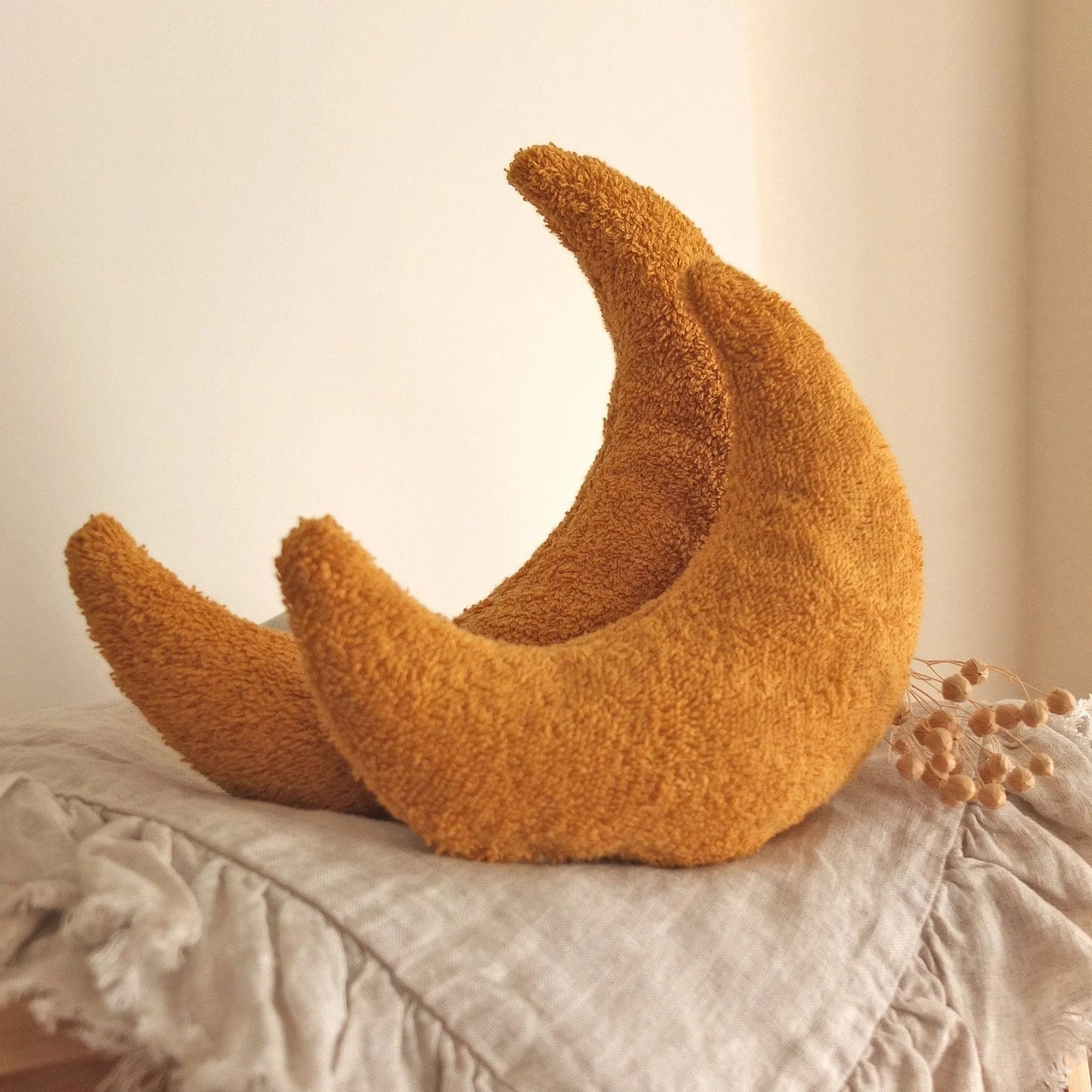 Kotenkram Geschwistergeschenk Geburt | Körnerkissen - Set | senfgelb | 2 - teilig G3922K0207