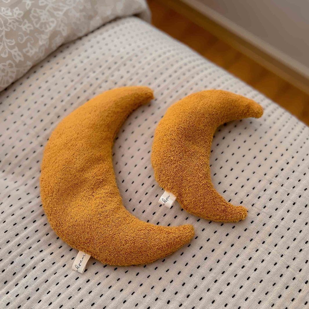 Kotenkram Geschwistergeschenk Geburt | Körnerkissen - Set | senfgelb | 2 - teilig G3922K0207