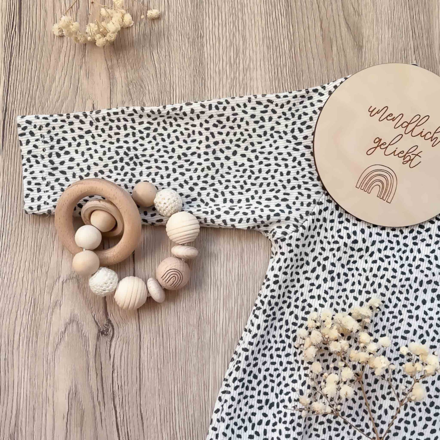 Kotenkram Greifling Boho ohne Name | cremeweiß | Unisex G3121K0139
