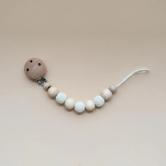 Kotenkram Schnullerkette ohne Namen | weiß | Unisex S1724K0334CR