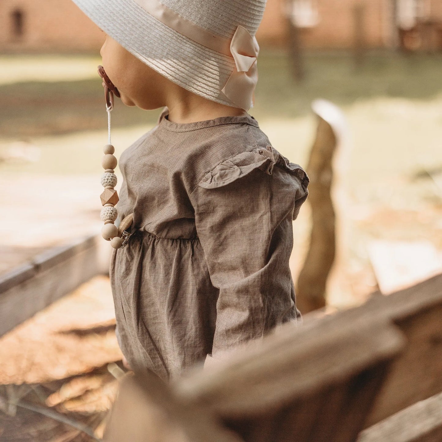 Kotenkram Schnullerkette schlicht | cremeweiß | Unisex S3121K0142