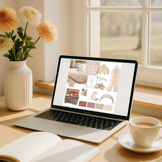 Kinderzimmer einrichten: Eine einfache Anleitung für alle, die keine Interior-Profis sind. Mädchenzimmer rosa und naturfarben mit Gänsen und Gänseblümchen Motiven