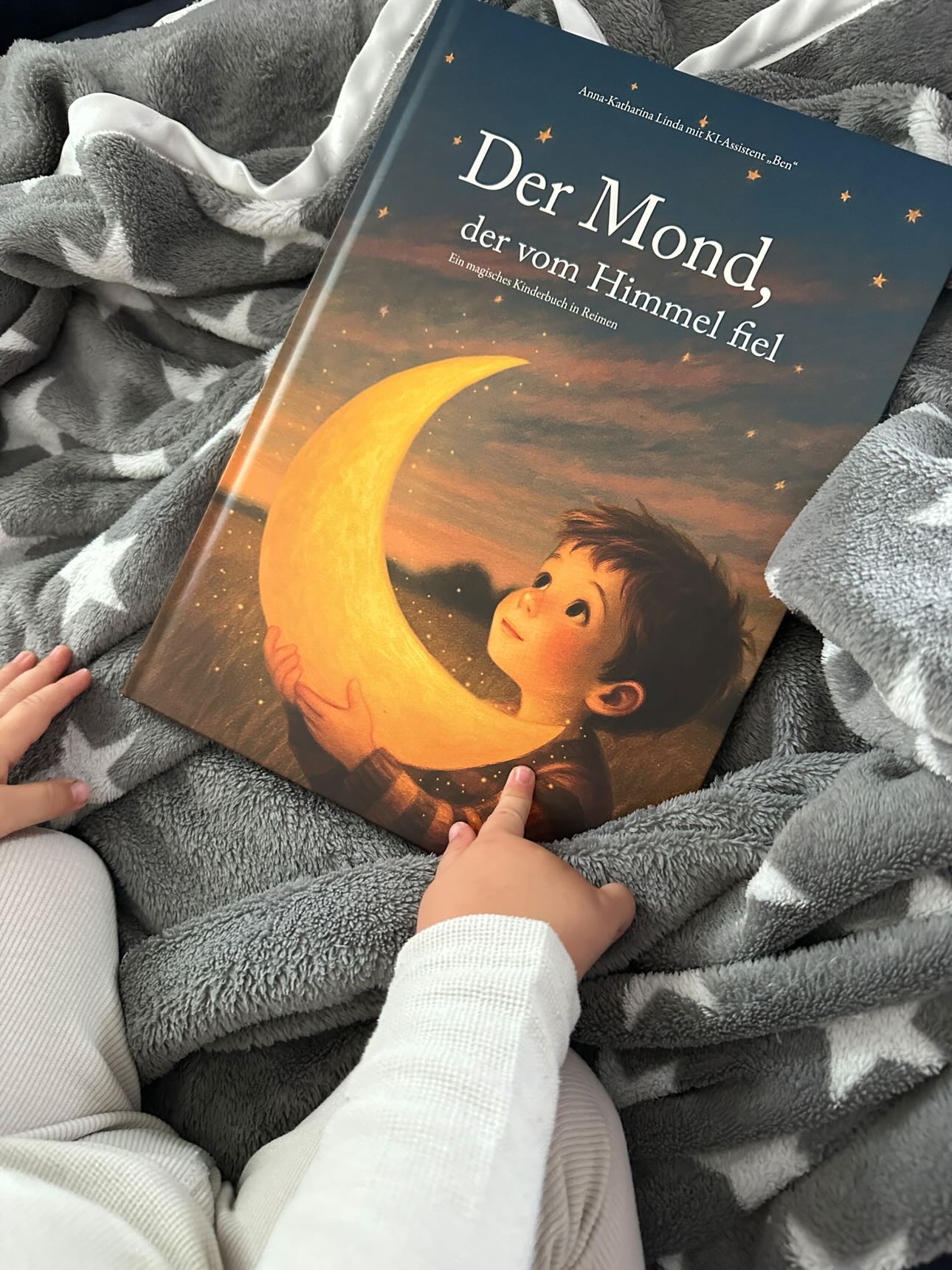 Kinderbuch | Der Mond, der vom Himmel fiel | A4 Hardcover