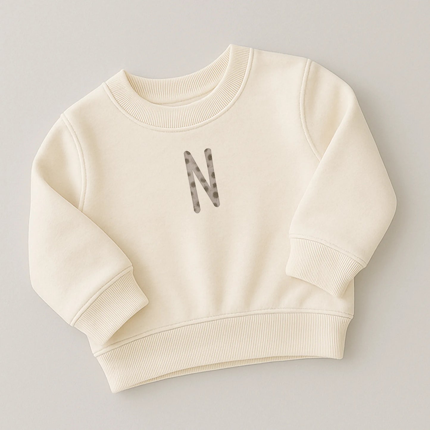 Kotenkram Bügelbild Buchstabe N - 2 | Höhe 5 cm | DTF Transfer B0825K0527