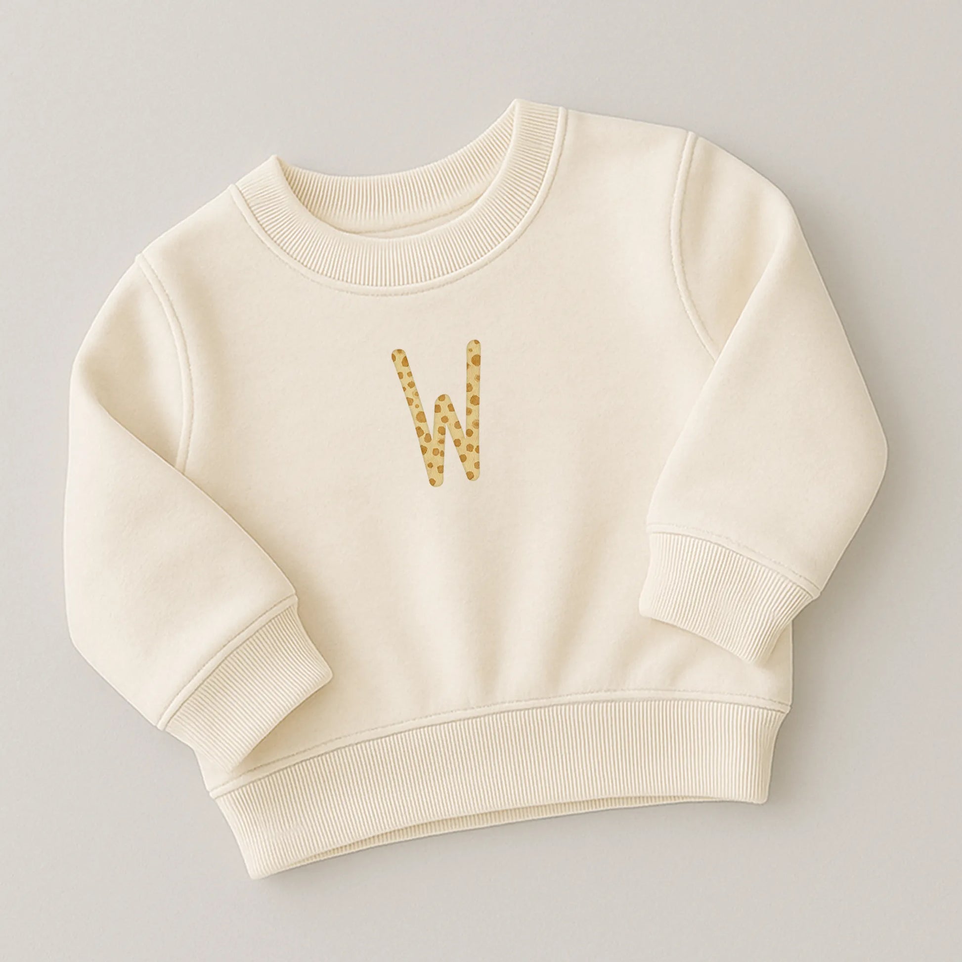 Kotenkram Bügelbild Buchstabe W - 3 | Höhe 5 cm | DTF Transfer B0825K0556