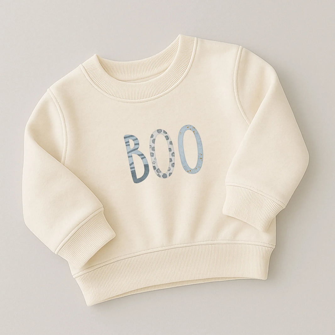 Bügelbild-Set „BOO“ | Halloween | Buchstaben im Aquarellstil B4125K0554
