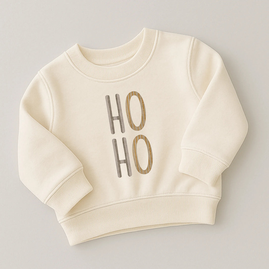 Bügelbild-Set „HOHO“ | Weihnachten | Buchstaben im Aquarellstil B4125K0556