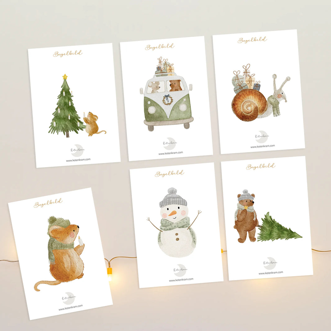 Bügelbilder-Set „X-Mas“ | Weihnachten | Bundle 6 Motive B4125K0559