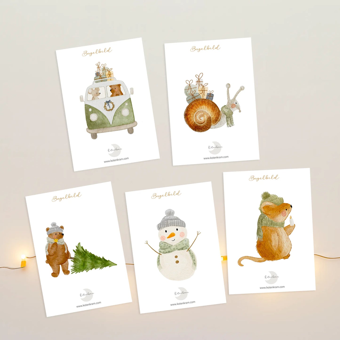 Bügelbilder Set 5 Motive | Weihnachten | B-Ware - B4125K0561