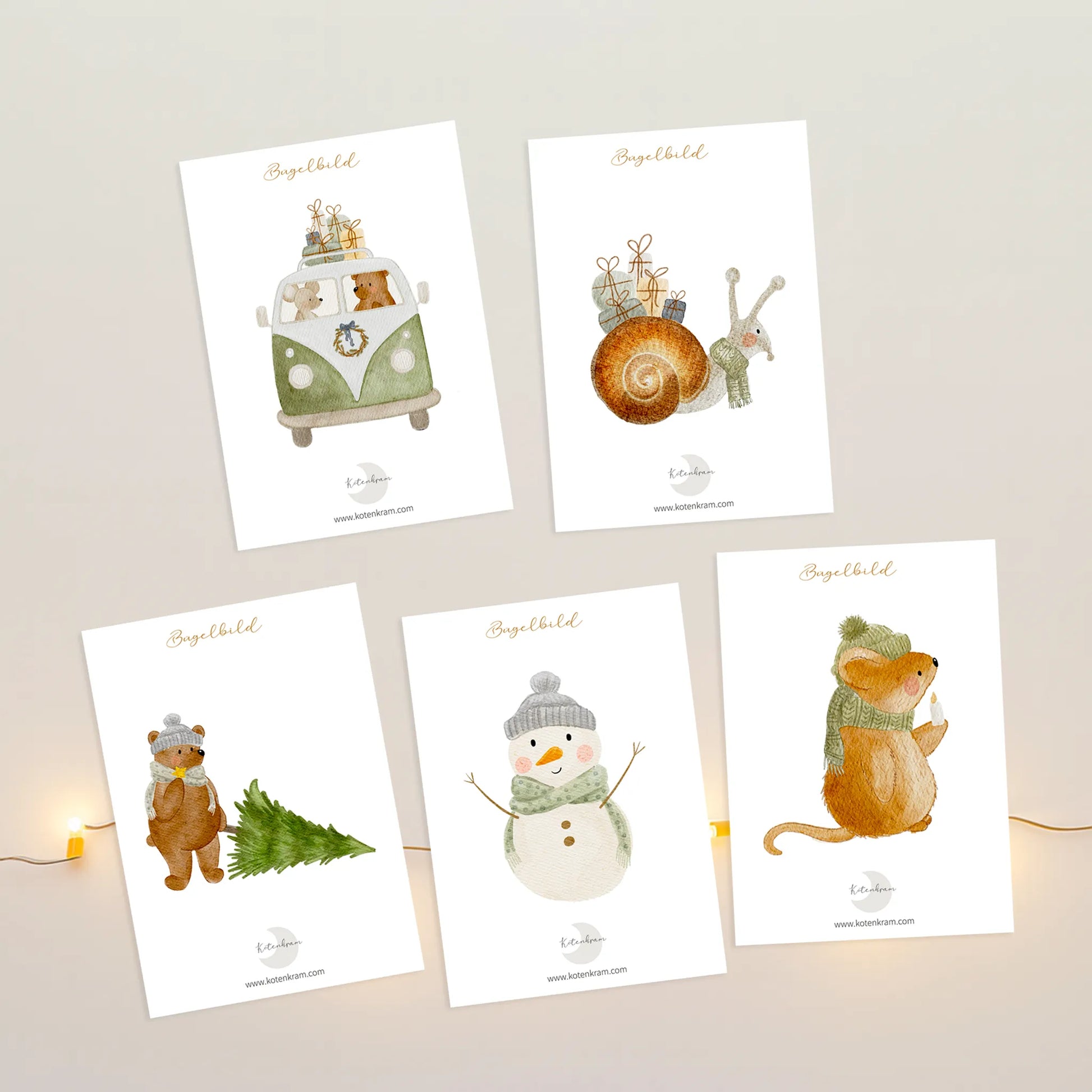 Bügelbilder Set 5 Motive | Weihnachten | B-Ware - B4125K0561