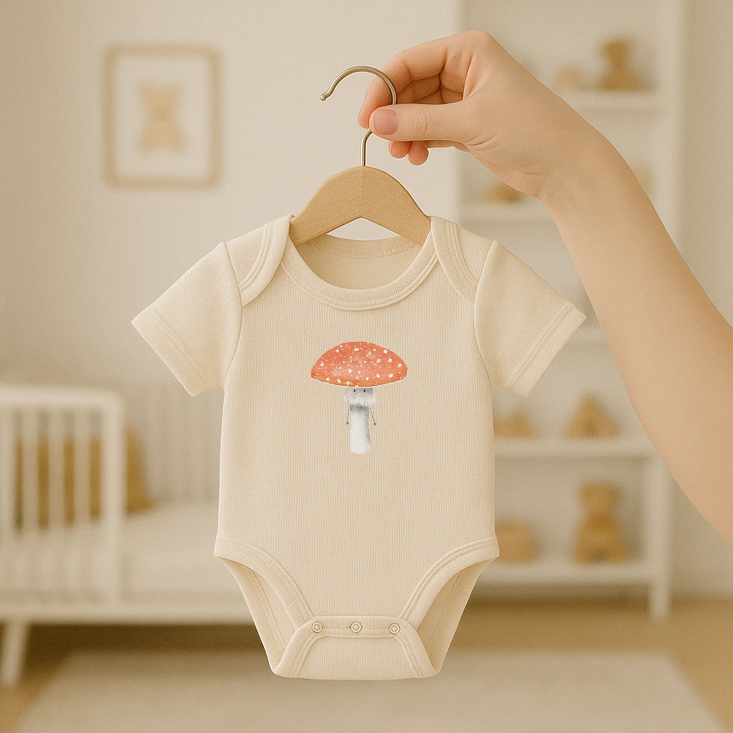 Kotenkram Bügelbild 'Fliegenpilz' | 8 x 9 cm | Aquarell - Stil B4324K0393