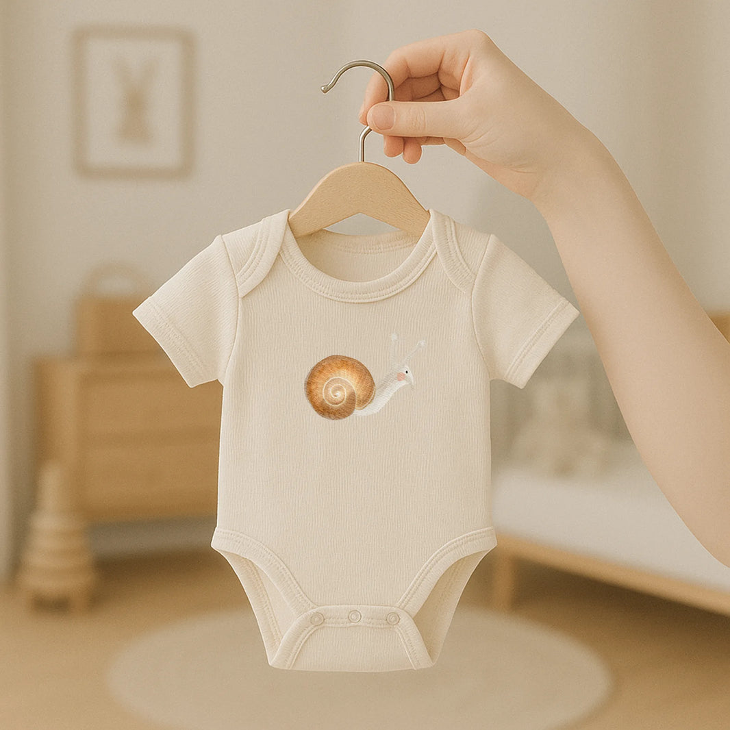 Kotenkram Bügelbild 'Schnecke' | 9 x 7 cm | Aquarell - Stil B4324K0397