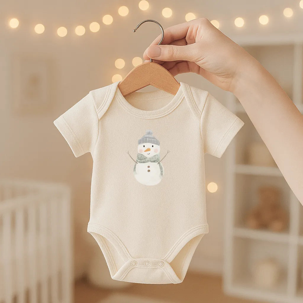 Kotenkram Bügelbild 'Schneemann' | 7 x 9 cm | Aquarell - Stil B4324K0399