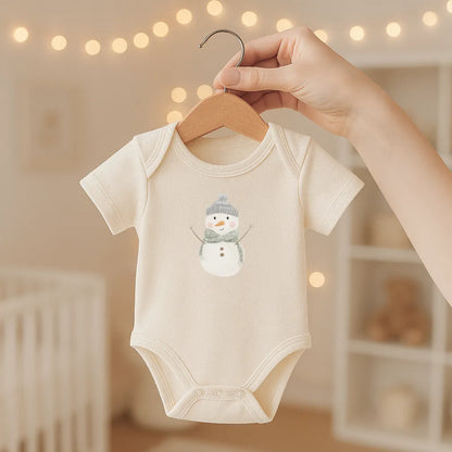 Kotenkram Bügelbild 'Schneemann' | 7 x 9 cm | Aquarell - Stil B4324K0399