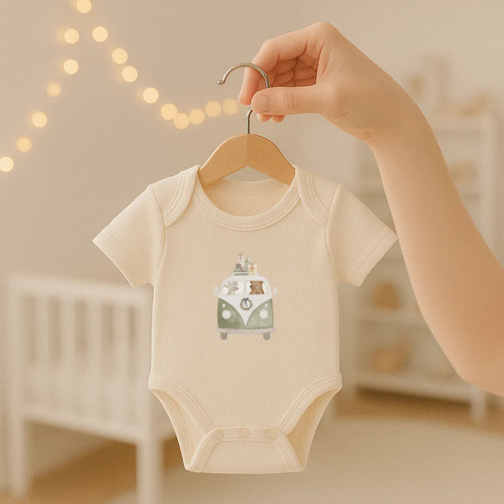 Kotenkram Bügelbild 'Weihnachtsbesuch' | 7 x 9 cm | Aquarell | DTF Transfer B4324K0405