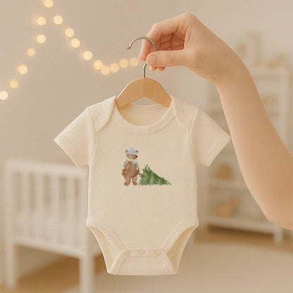 Kotenkram Bügelbild 'Weihnachts - Bär' | 9 x 7 cm | Aquarell | DTF Transfer B4324K0409