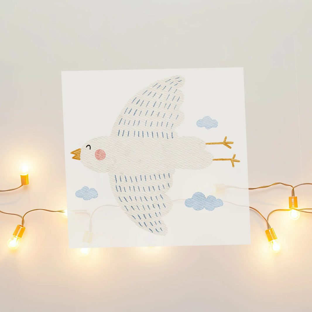 Aquarell-Bügelbild Vogel Jovel | 9,5 x 9 cm B4324K0412