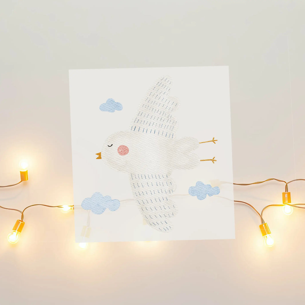 Aquarell-Bügelbild Vogel Kaduck | 8 x 9 cm B4324K0414