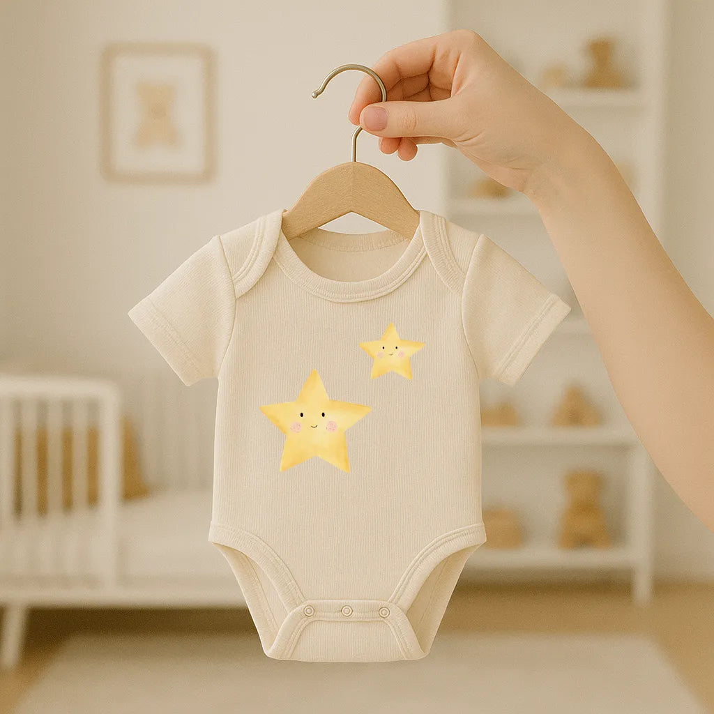 Kotenkram Bügelbild 'Stern' | 2 Größen | Aquarell | DTF Transfer Normal 6,5 x 6 cm B5224K045920