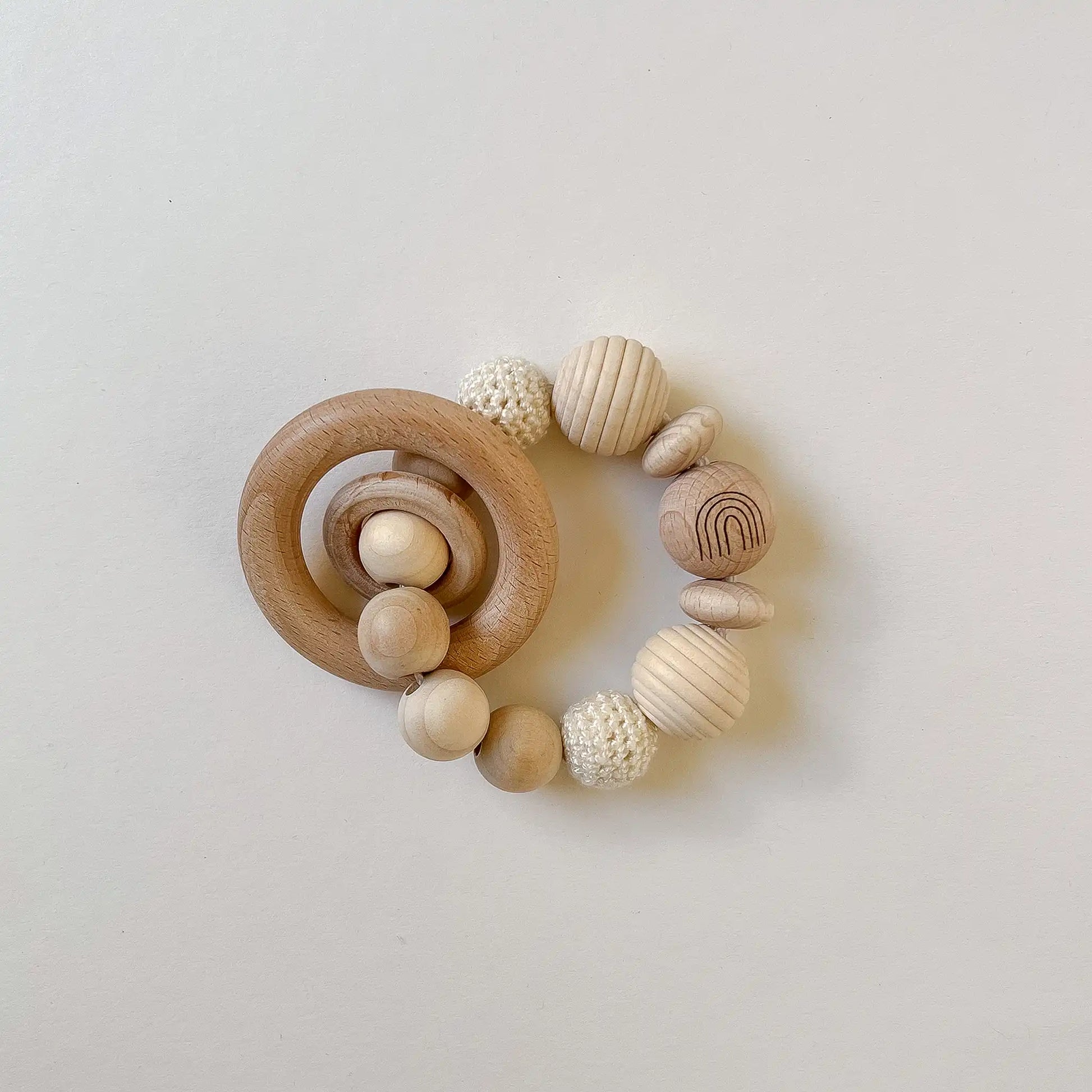 Kotenkram Greifling Boho ohne Name | cremeweiß | Unisex G3121K0139