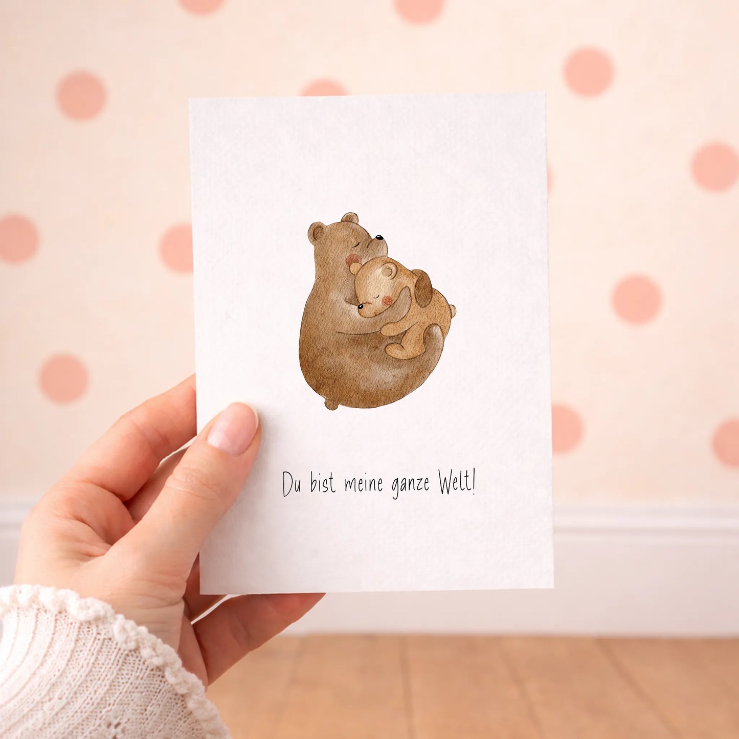 Kotenkram Postkarte 'Kuschelbären' | DIN A6 | Aquarell K0125K0487