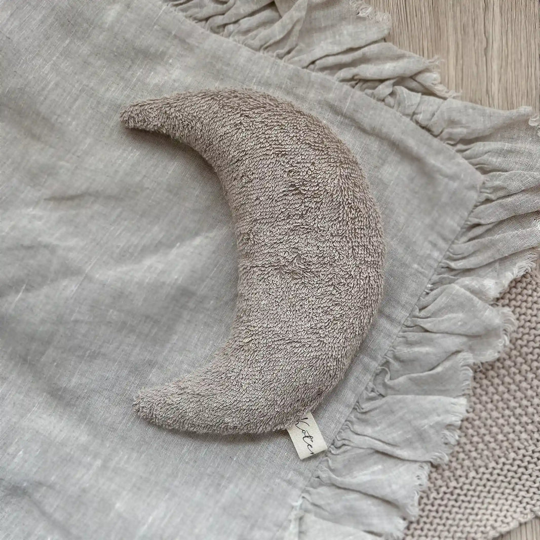 Traubenkernkissen Mondform | Frottee Beige | klein - K2622K0204