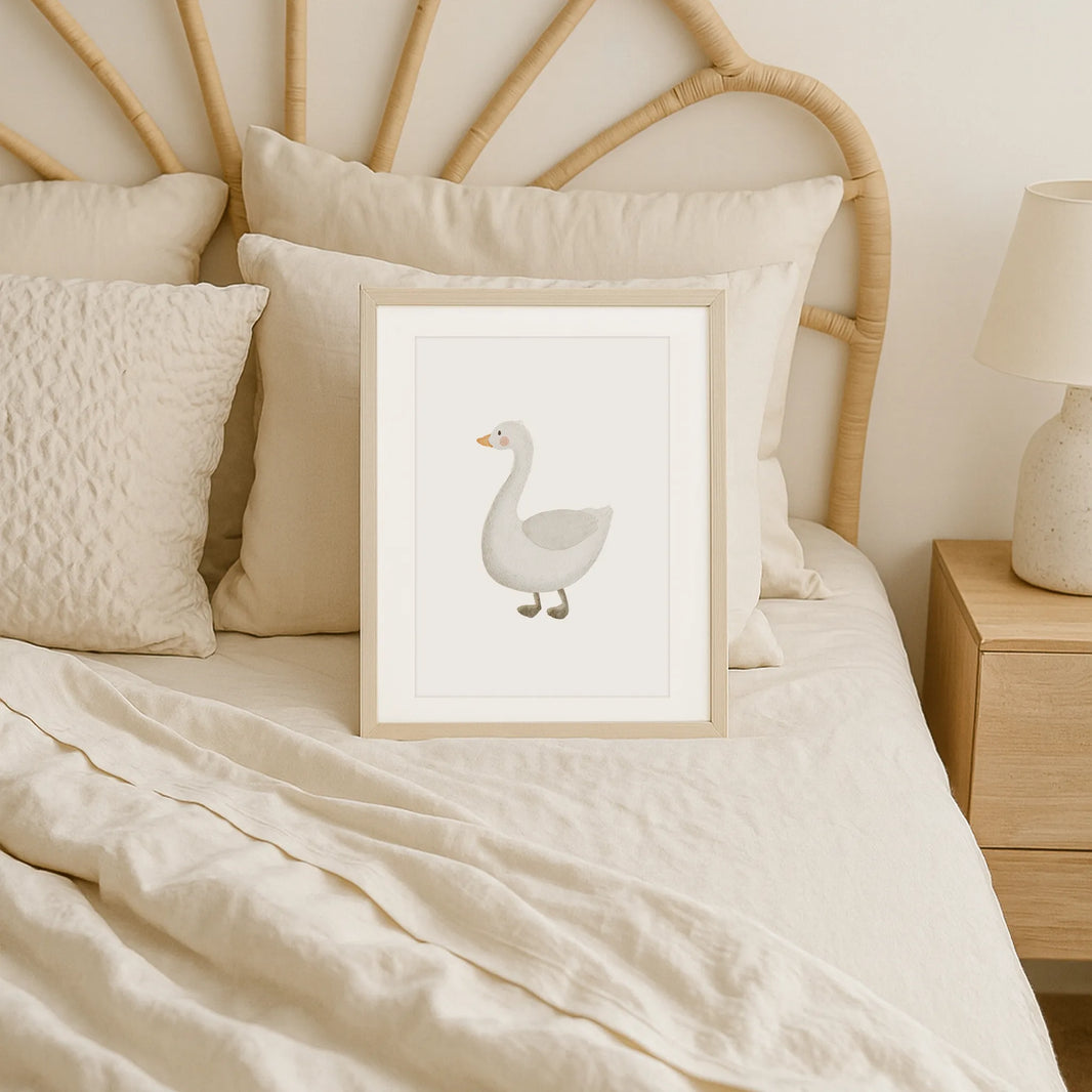 Kotenkram Poster 'Gans' | Kinderzimmer Deko | DIN A4 P0125K043