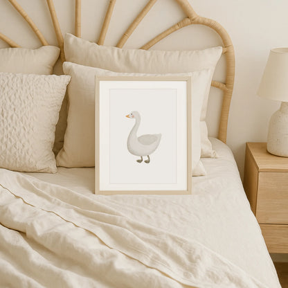 Kotenkram Poster 'Gans' | Kinderzimmer Deko | DIN A4 P0125K043