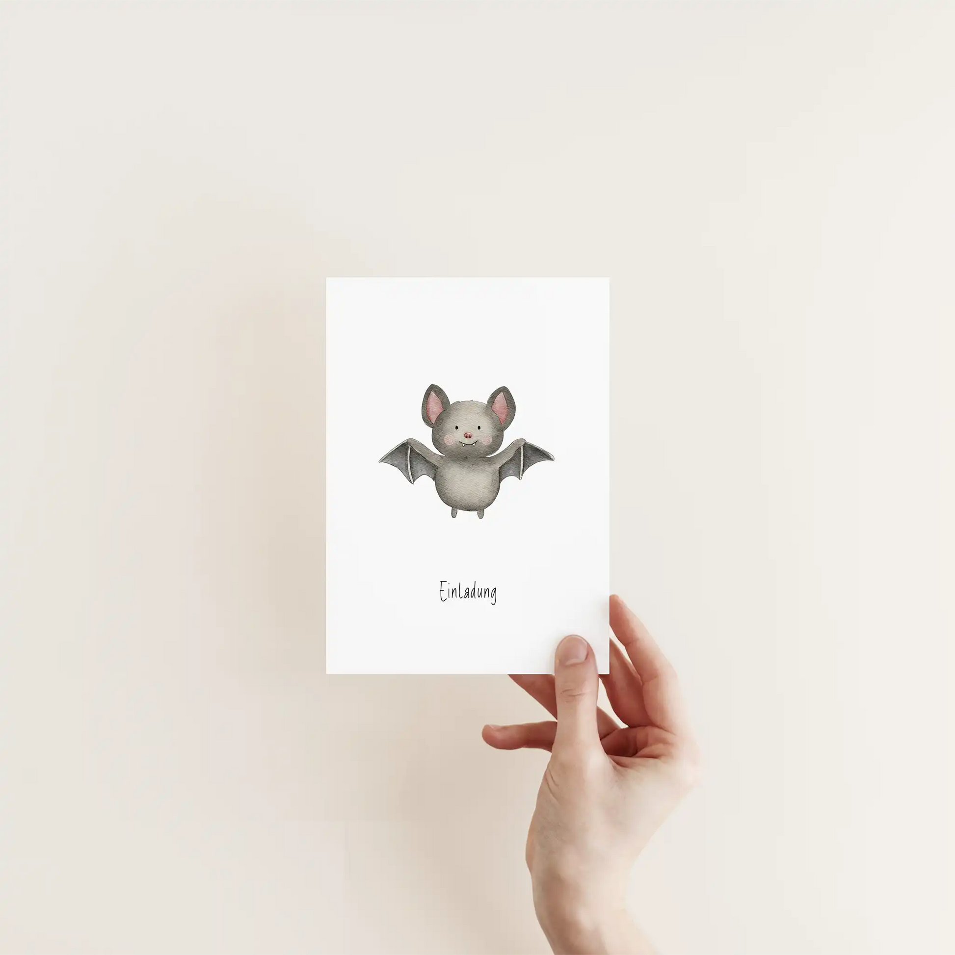 Einladungskarte Fledermaus | Halloween | DIN A6 - P0524K0279