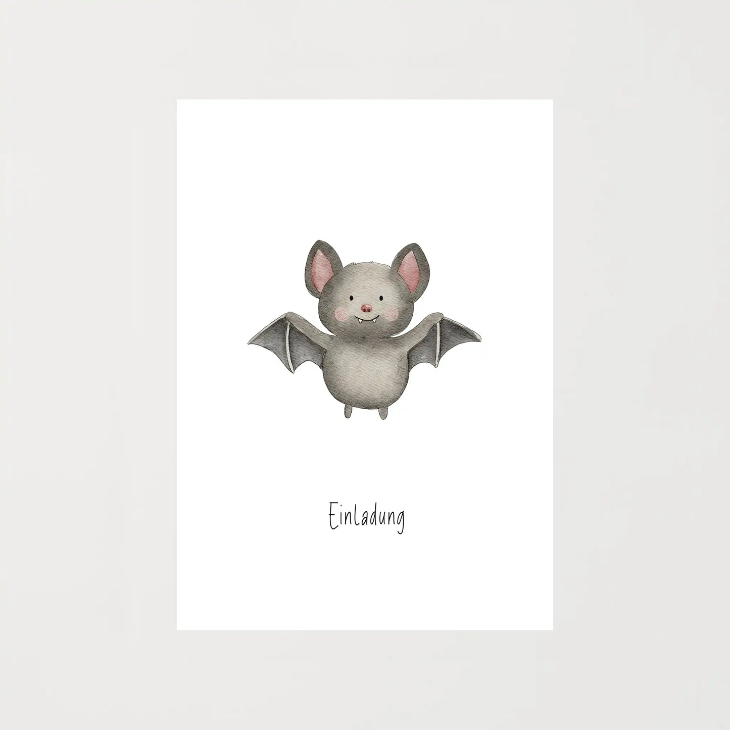 Einladungskarte Fledermaus | Halloween | DIN A6 - P0524K0279