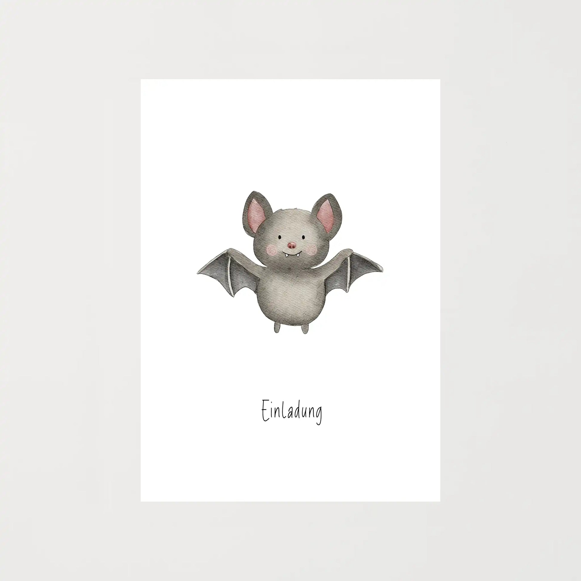 Einladungskarte Fledermaus | Halloween | DIN A6 - P0524K0279