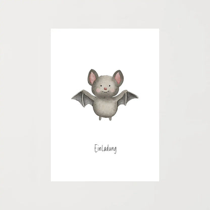 Einladungskarte Fledermaus | Halloween | DIN A6 - P0524K0279