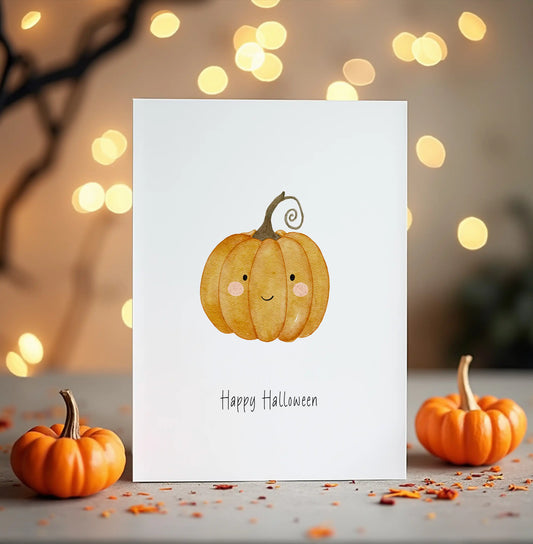 Grußkarte Kürbis | Halloween | DIN A6 - P0524K0280