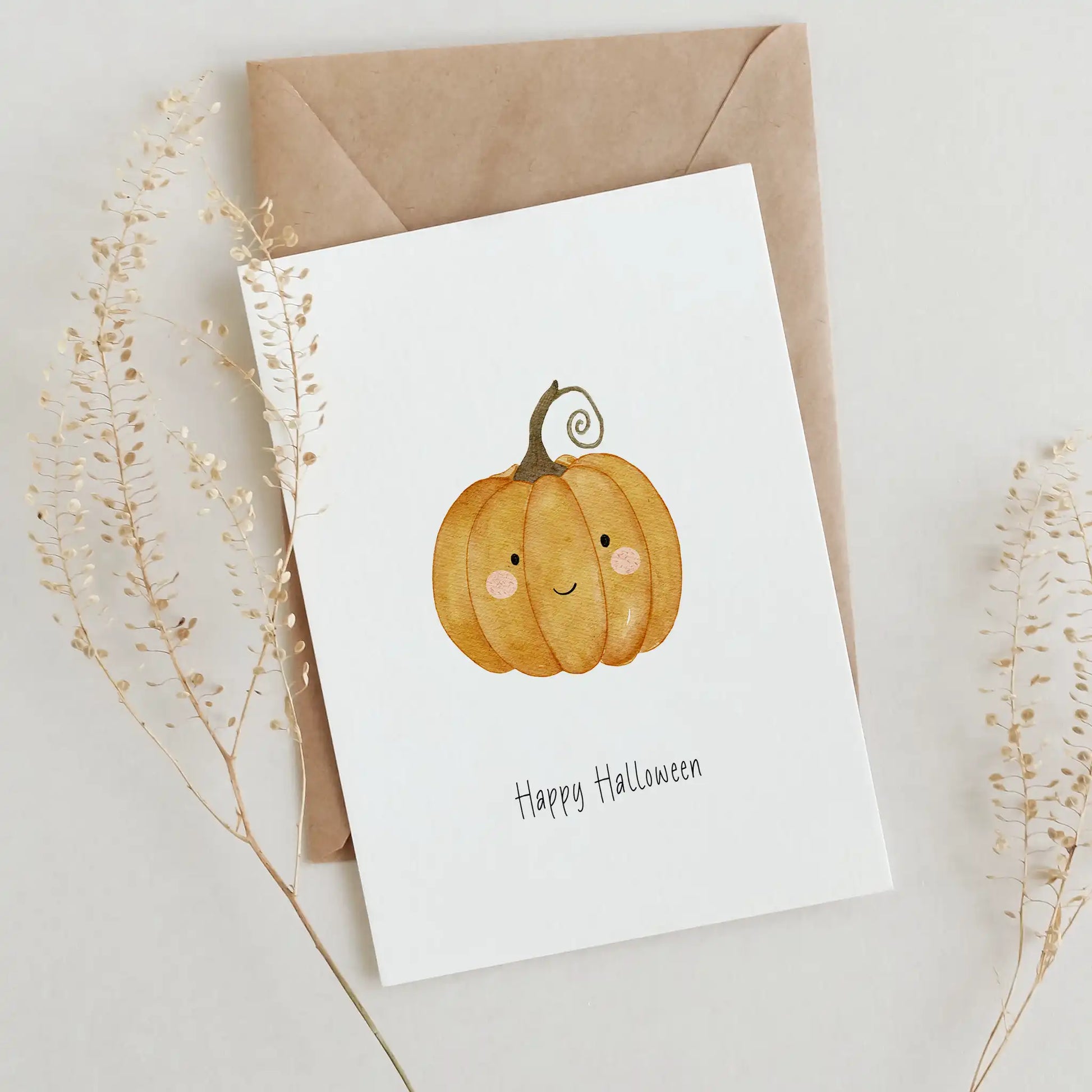 Grußkarte Kürbis | Halloween | DIN A6 - P0524K0280