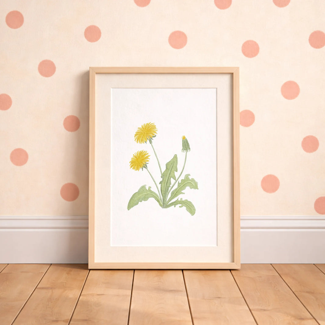 Kinderposter Löwenzahn | Frühling | DIN A4 Poster Deko Spielzimmer Kinderzimmer Aquarell Naturposter  P1424K0318D4