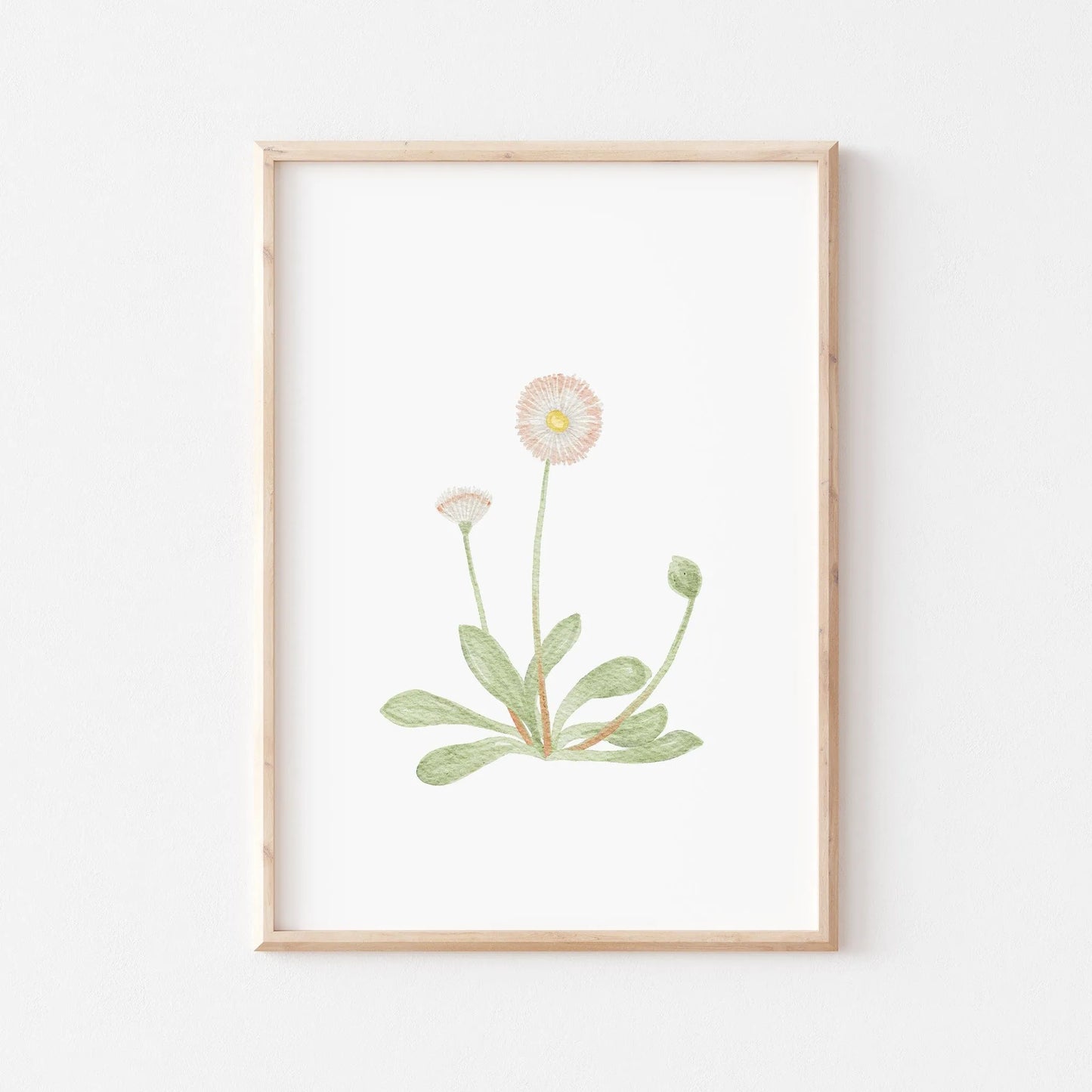 Kinderposter Gänseblümchen | Frühling | DIN A4 Poster Kinderzimmer Spielzimmer Deko Wandgestaltung Aquarell P1524K0326D4