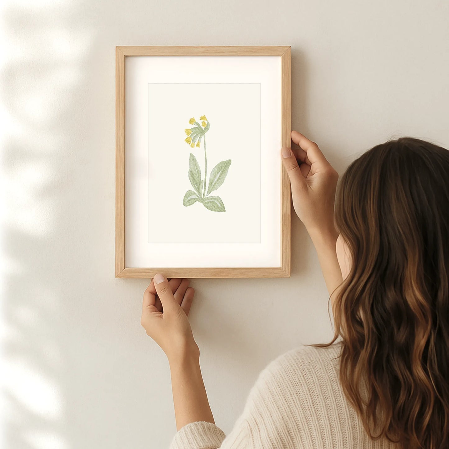 Kinderposter Schlüsselblume | Frühling | DIN A4 Kinderzimmer Deko Wandgestaltung Blumen P5224K0465