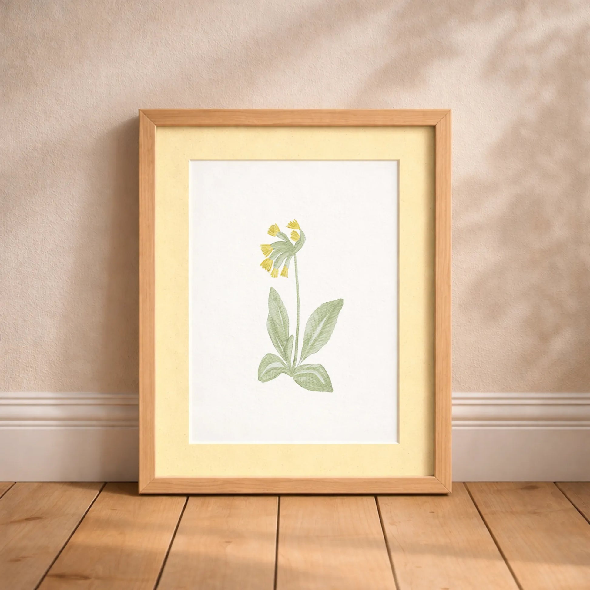Kinderposter Schlüsselblume | Frühling | DIN A4 Kinderzimmer Deko Wandgestaltung Blumen P5224K0465