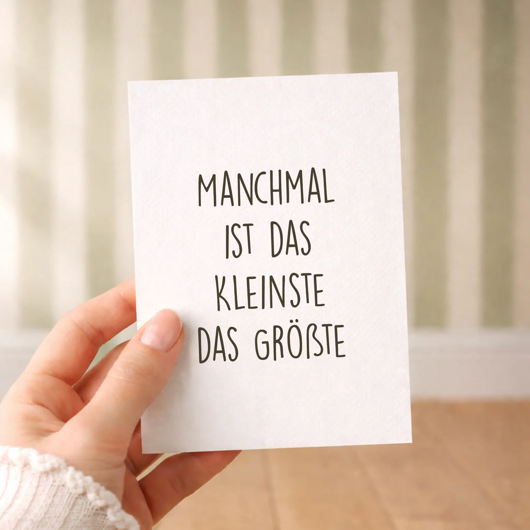 Kotenkram Karte zur Geburt 'Das Größte' | DIN A6 | Unisex Z0122K0176