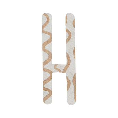 Kotenkram Bügelbild Buchstabe H - 1 | Höhe 5 cm | DTF Transfer B0825K0508
