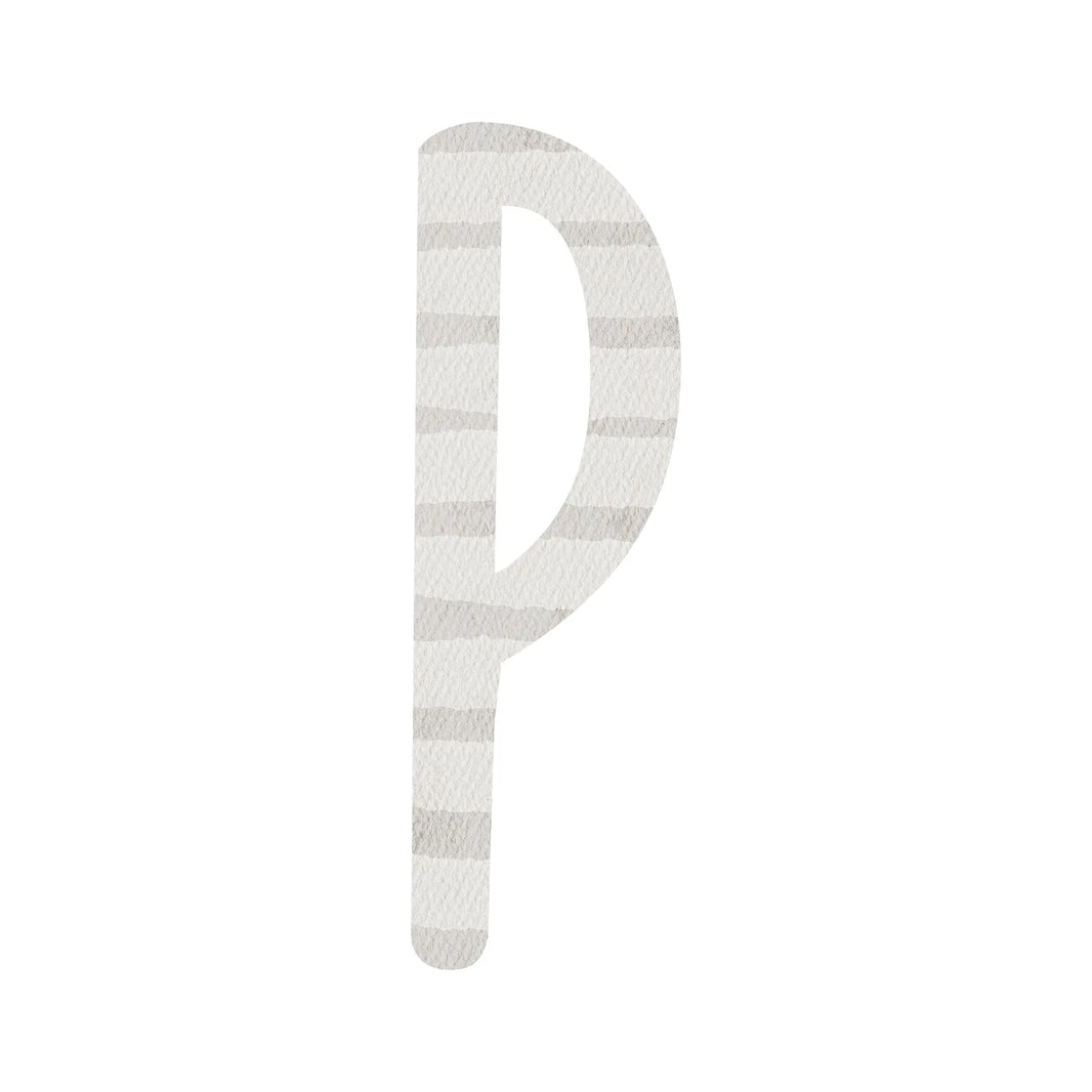 Kotenkram Bügelbild Buchstabe P - 1 | Höhe 5 cm | DTF Transfer B0825K0532