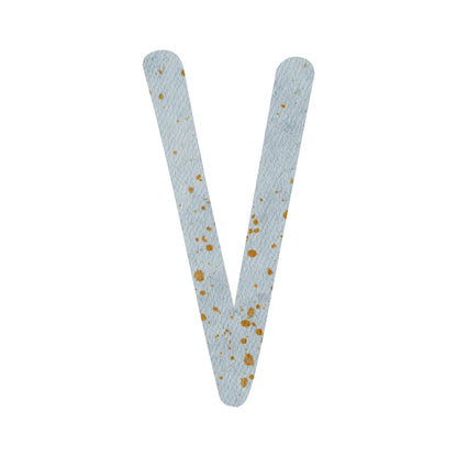Kotenkram Bügelbild Buchstabe V - 1 | Höhe 5 cm | DTF Transfer B0825K0551